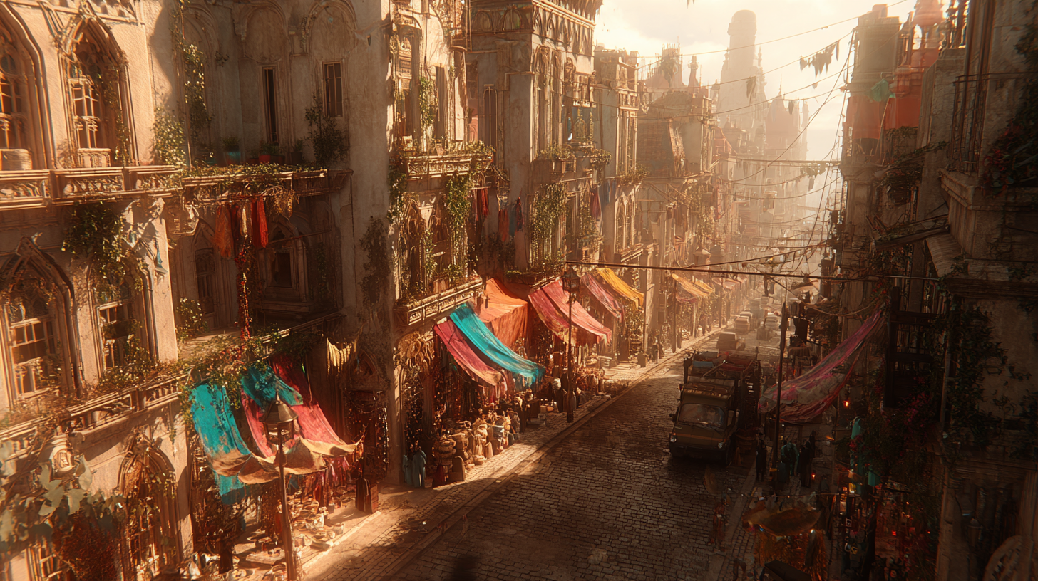 Elevated city view, angle two